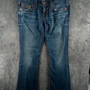 Big Star Women Liv Bootcut Denim Jeans Blue Size 28R Adult Cotton Blend USA Made